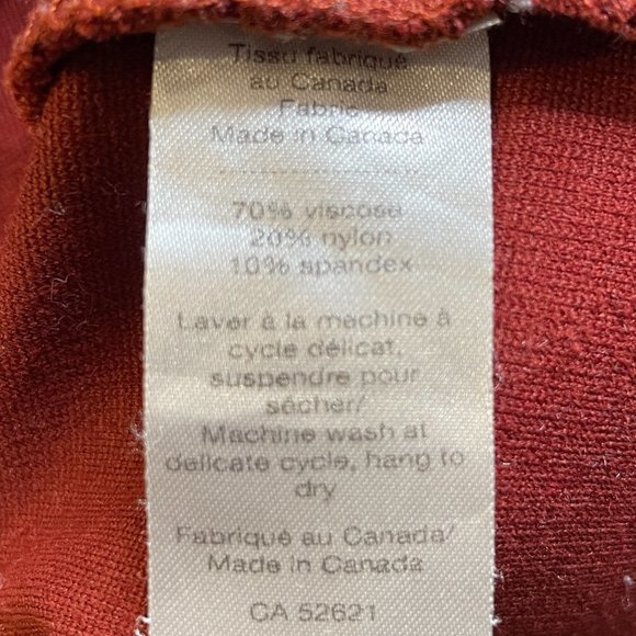 Canadian Made Pencil Skirt in Terracota -S- - Picture 13 of 13